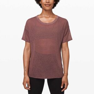Lululemon Between Moments Tee Polar Shift Veil Antique Bark